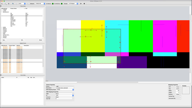 Avec MediaMaster et l'interface intuitive LEDMapper pour vos Mur Led