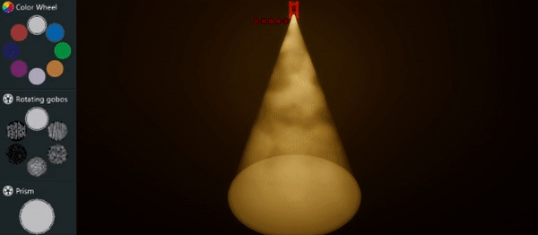 Capture visualisation - interface de création d'éclairage