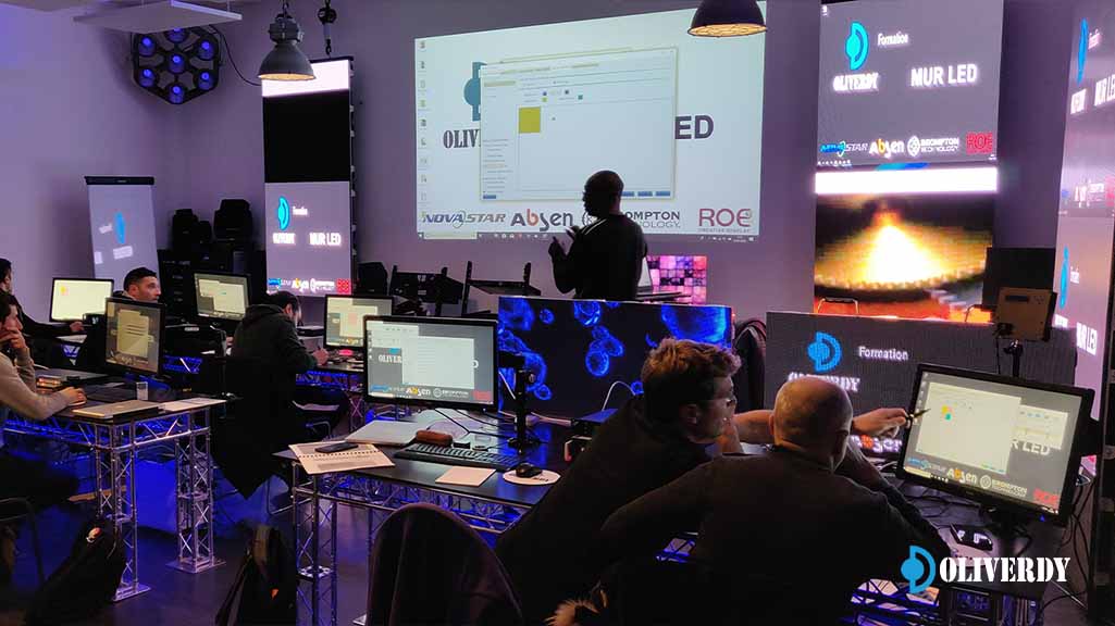 Formation technicien Mur d'images vidéo Led